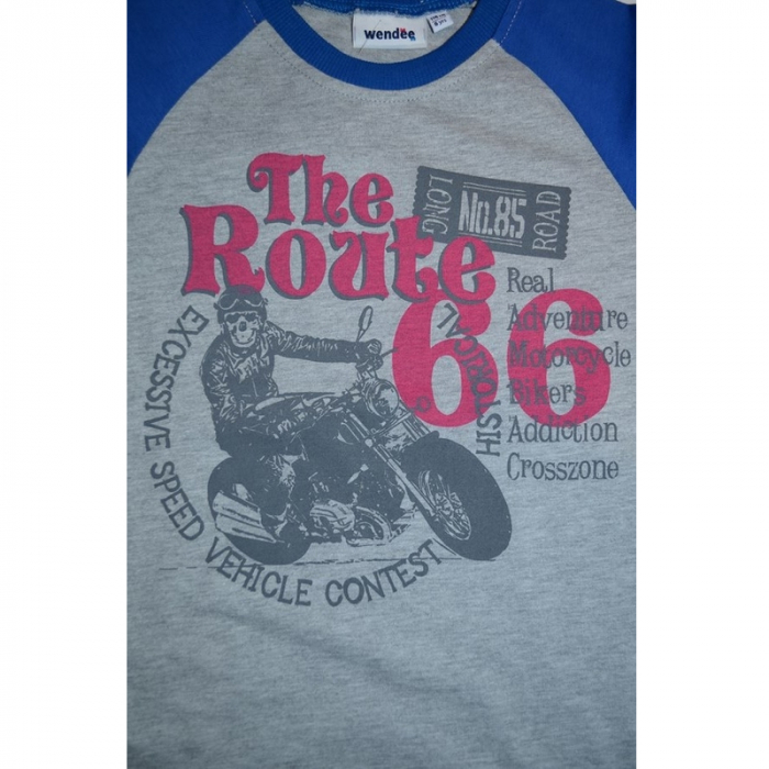 Bluza cu maneca lunga pentru baieti Wendee OZFB101633-1A-98, Albastru [2]