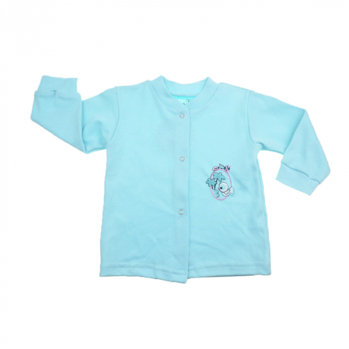 Bluza cu maneca lunga pentru copii Pifou BBP02-68-cm, Turcoaz [1]