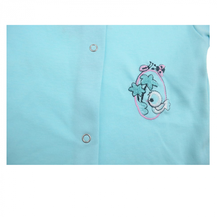 Bluza cu maneca lunga pentru copii Pifou BBP02-68-cm, Turcoaz [2]