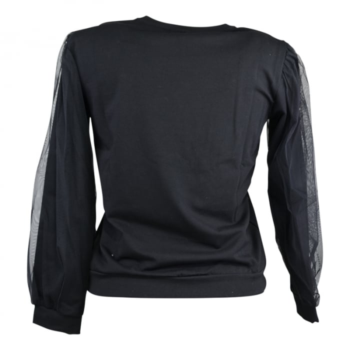 Bluza cu maneca lunga pentru fete Atut 9704-158, Negru [2]