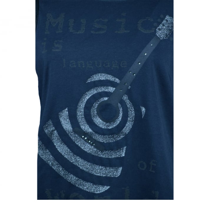 Bluza cu maneca lunga pentru fete Atut A-4475-140, Bleumarin [2]