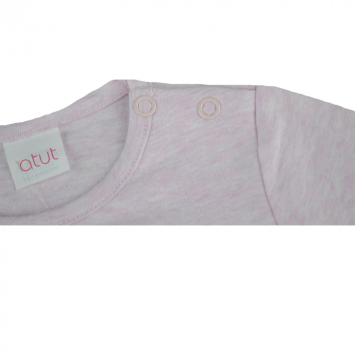 Bluza cu maneca lunga pentru fete Atut A-6549-80, Roz [2]