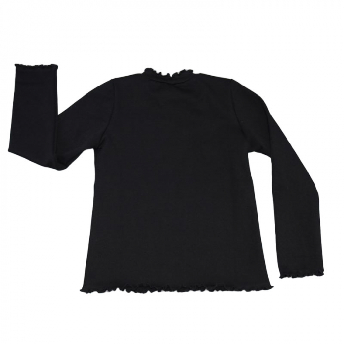 Bluza cu maneca lunga pentru fete Atut BLF282-110, Negru [2]