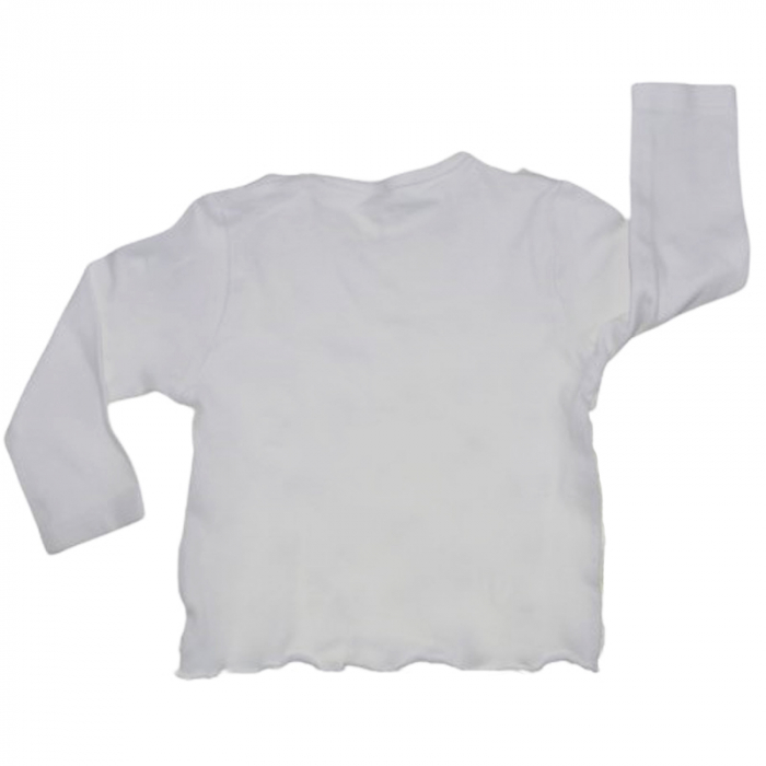 Bluza cu maneca lunga pentru fete Atut BLB1711, Alb [2]