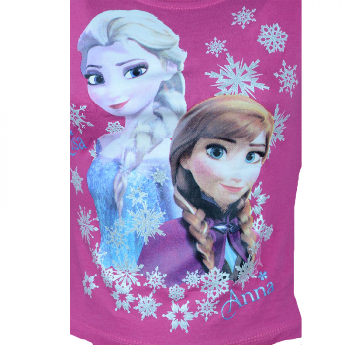 Bluza cu maneca lunga pentru fete Frozen Disney DISF-GTJL52557-110, Fucsia [2]