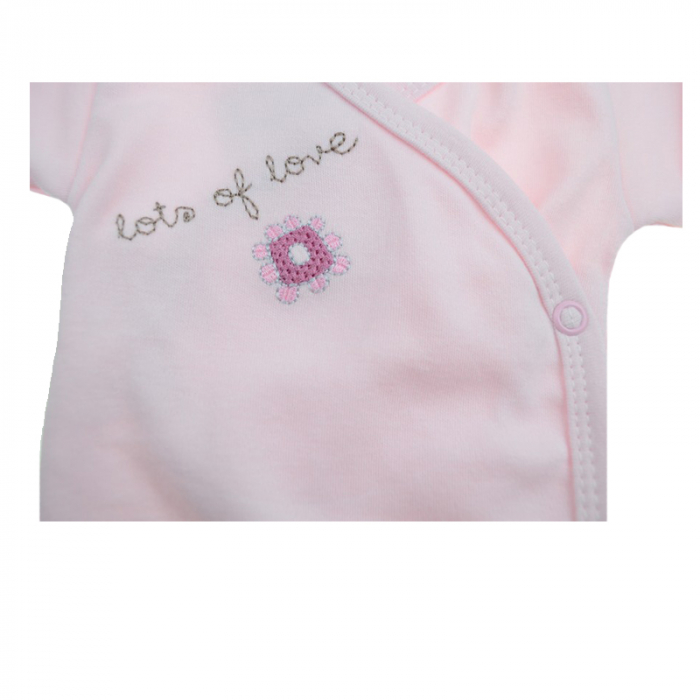 Bluza cu maneca lunga pentru fete Koala Amma Flower A01-049-68-cm, Roz [2]
