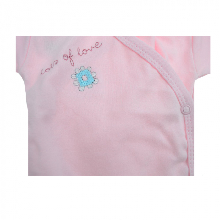 Bluza cu maneca lunga pentru fete Koala Amma Flower A01-052-68-cm, Roz [2]