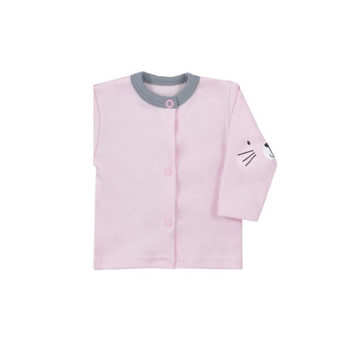 Bluza cu maneca lunga pentru fete Koala Hustawka 06-494R-56-cm, Roz [2]