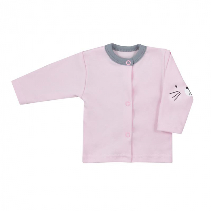 Bluza cu maneca lunga pentru fete Koala Hustawka 06-494R-56-cm, Roz [1]