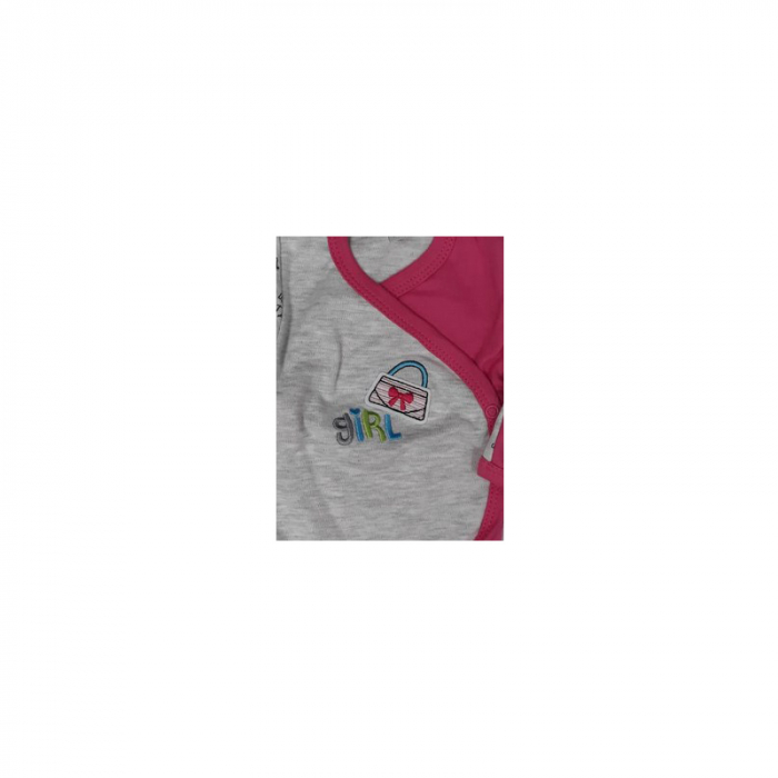 Bluza cu maneca lunga pentru fete Koala Literki 2852R-62-cm, Roz [2]