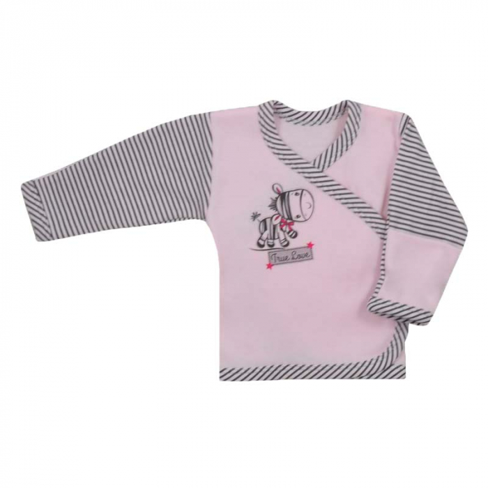 Bluza cu maneca lunga pentru fete Koala Zebra 2953-68-cm, Roz [1]