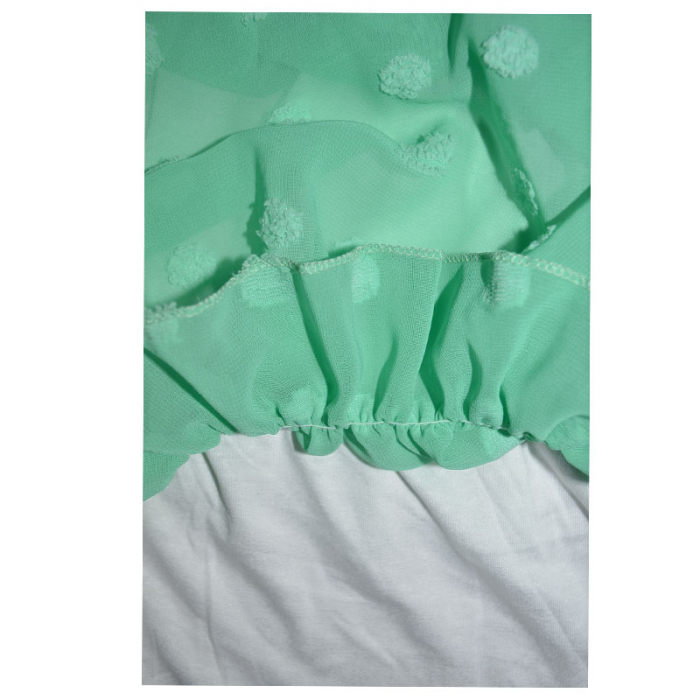 Bluza cu maneca lunga si gentuta pentru fete Lucky Girl 5743V-116, Verde [4]