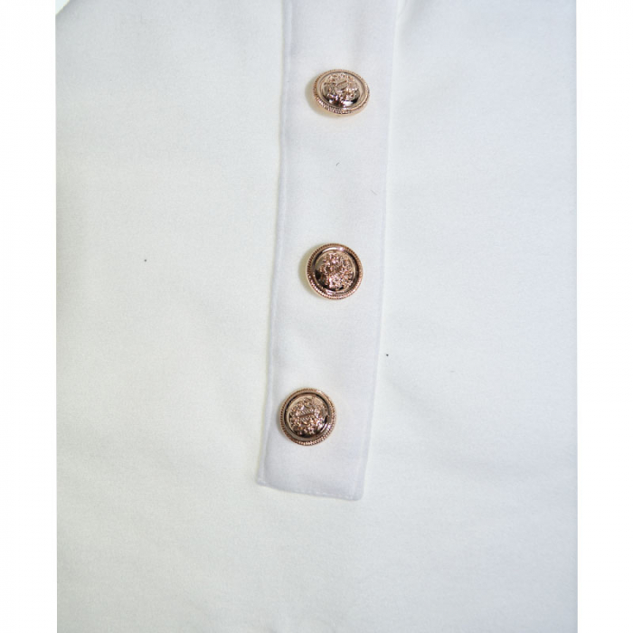 Bluza cu maneca lunga pentru fete New Collection 81223, Alb [4]