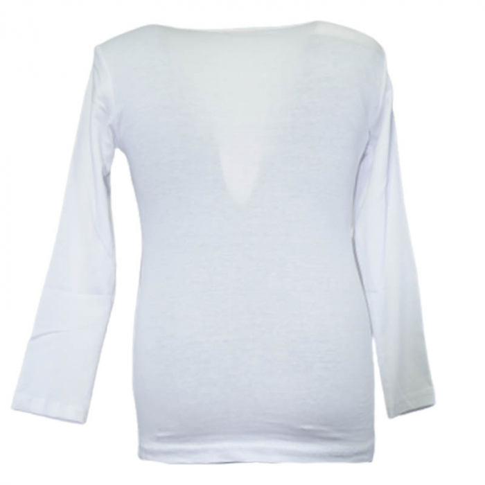 Bluza cu maneca lunga pentru fete OLC SVR 180323-3, Alb [2]