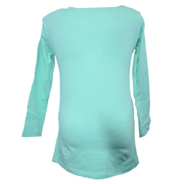 Bluza cu maneca lunga pentru fete OLC SVR 180323-7, Turcoaz [2]