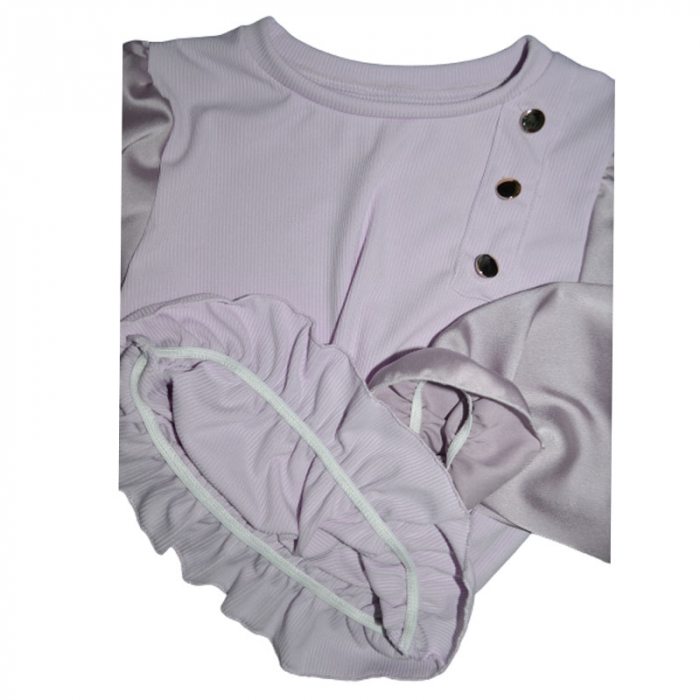 Bluza cu maneca lunga pentru fete New Collection 2327M, Mov [3]