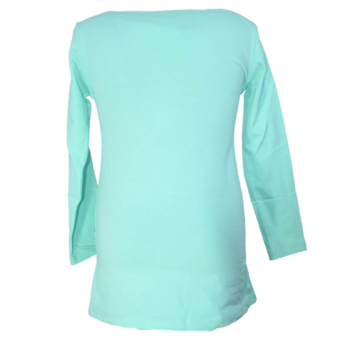 Bluza cu maneca lunga pentru fete OLC SVR 230323-5, Turcoaz [2]