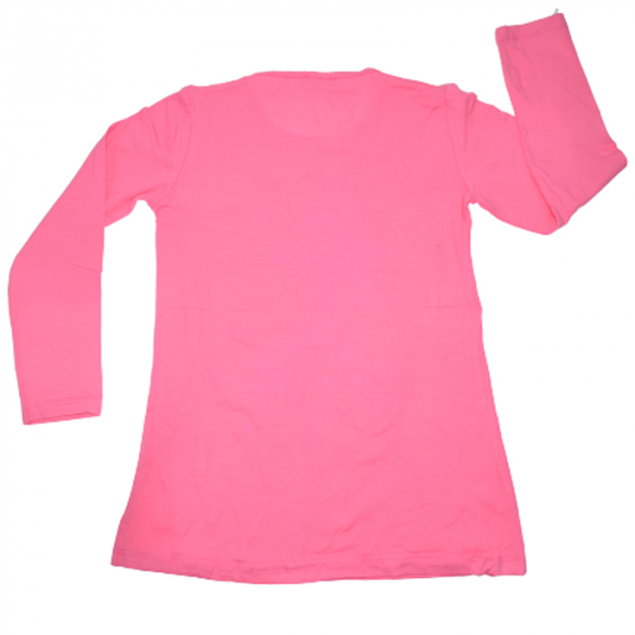 Bluza cu maneca lunga pentru fete OLC SVR 74017, Fucsia [2]