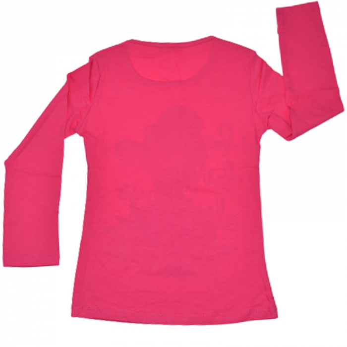 Bluza cu maneca lunga pentru fete OLC SVR 72817F, Fucsia [2]