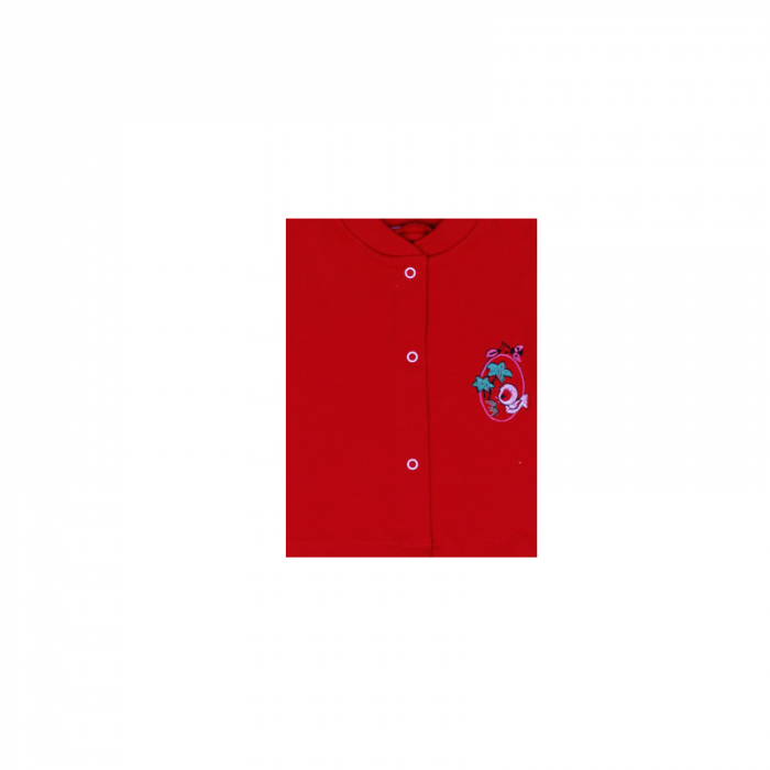 Bluza cu maneca lunga pentru fete Pifou BCP1R-62-cm, Rosu [2]