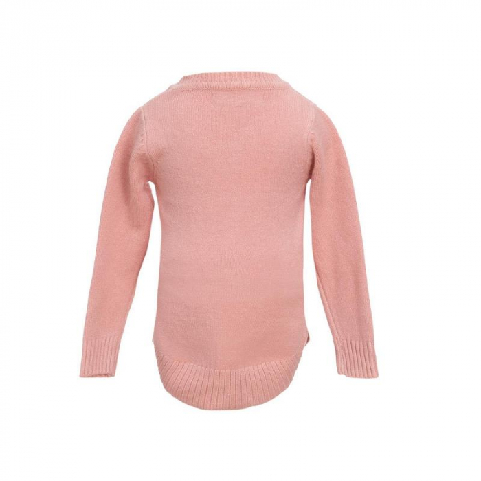 Pulover cu maneca lunga pentru fete Denim Collection B19288, Roz [2]