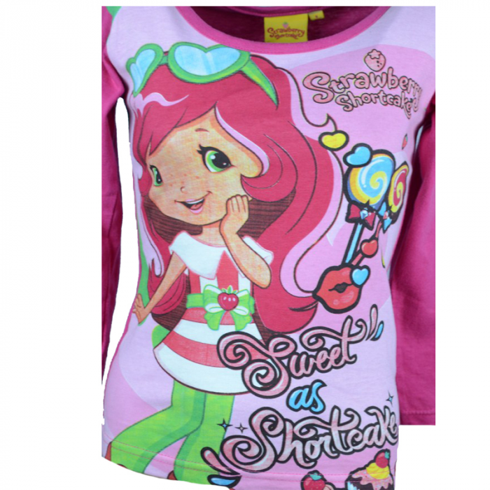 Bluza cu maneca lunga pentru fete Setino Capsunica 960-772-116, Multicolor [2]