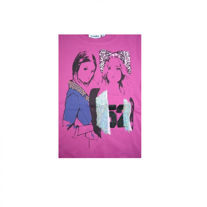 Bluza cu maneca lunga pentru fete Wendee FS102294-2M-140, Mov [2]