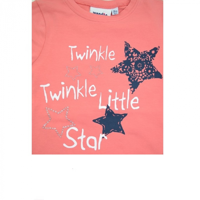 Bluza cu maneca lunga pentru fete Wendee OZ102302-1C-122, Coral [2]