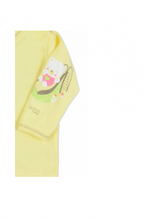 Bluza cu maneca lunga pentru fete Zabaw Koala 3603-GA-74-cm, Galben [2]
