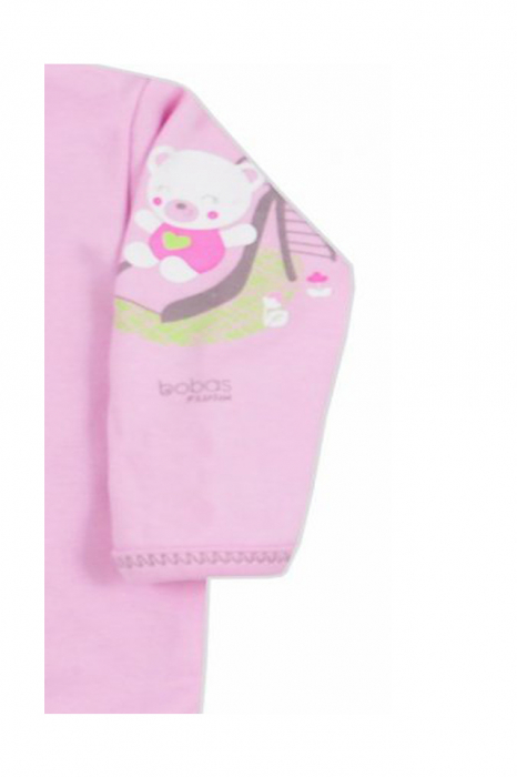 Bluza cu maneca lunga pentru fete Zabaw Koala 3603-R-68-cm, Roz [2]
