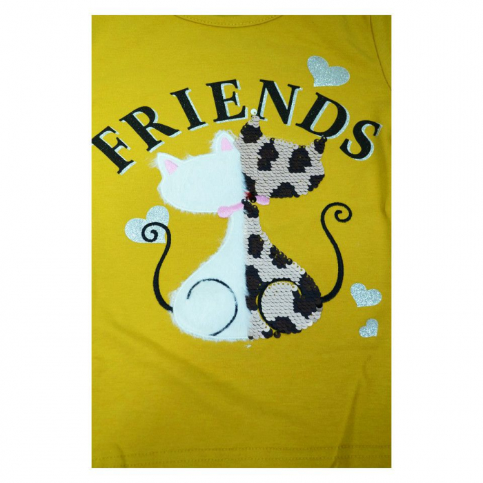 Bluza cu maneca lunga pentru fete Happy House FOFO-069G-116, Multicolor [2]
