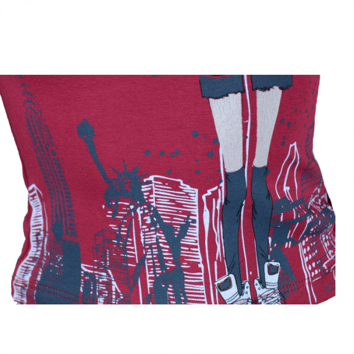 Bluza cu maneca lunga pentru fete Wendee DK101155-1RO-98, Rosu [3]