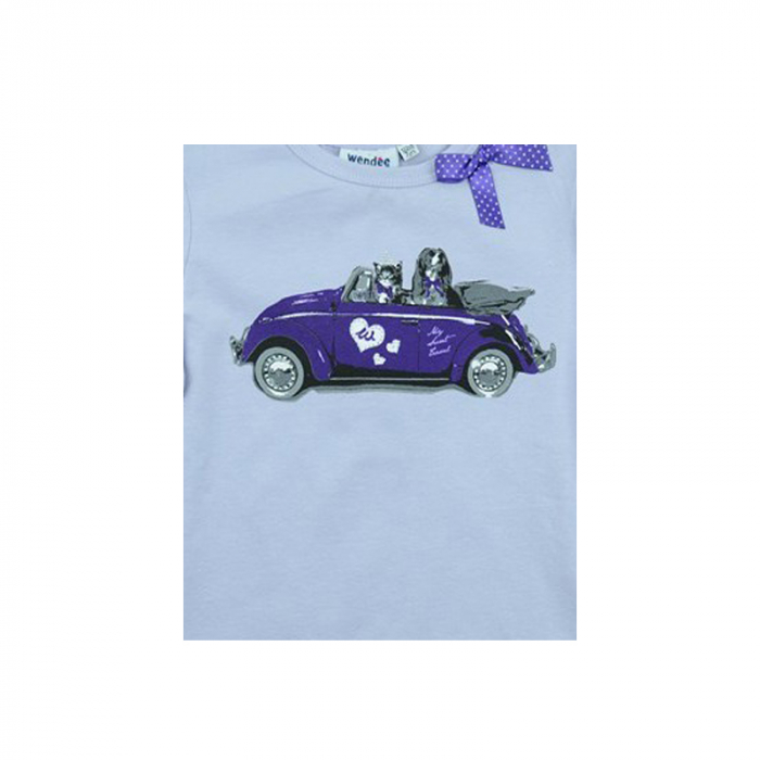 Bluza cu maneca lunga pentru fete Wendee DS101132-1M-98, Mov [2]