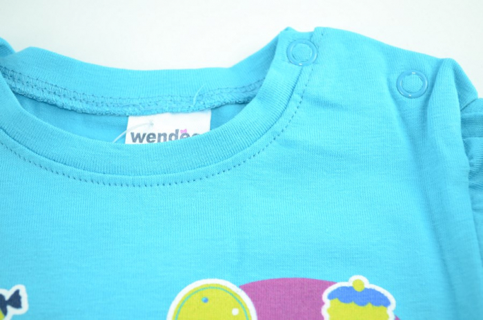 Bluza cu maneca lunga pentru fete WendeeOZFB OZFB 102490-0-80, Turcoaz [2]