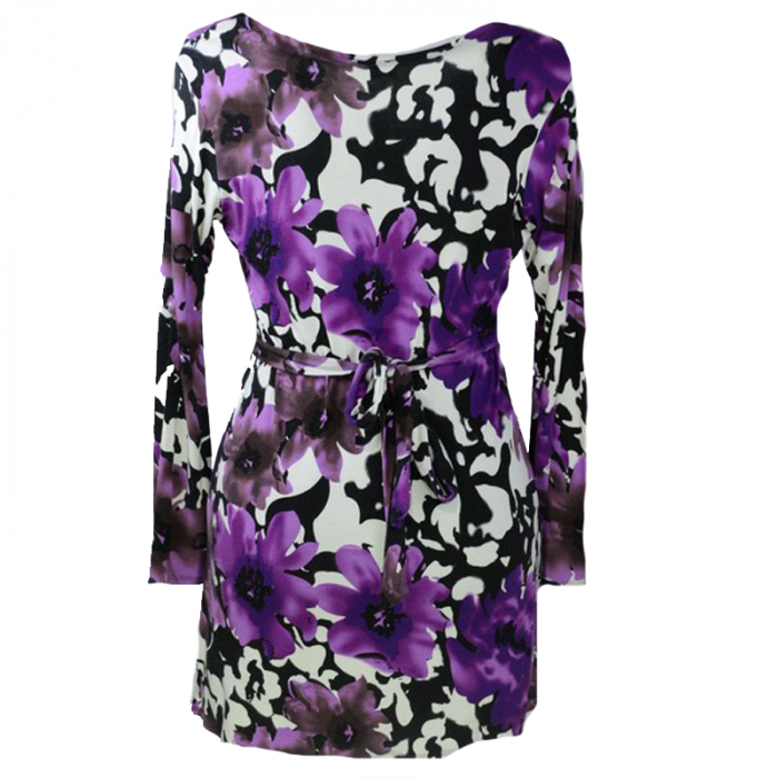 Bluza cu maneca lunga pentru gravide Mini Junior PNG-12, Mov [2]