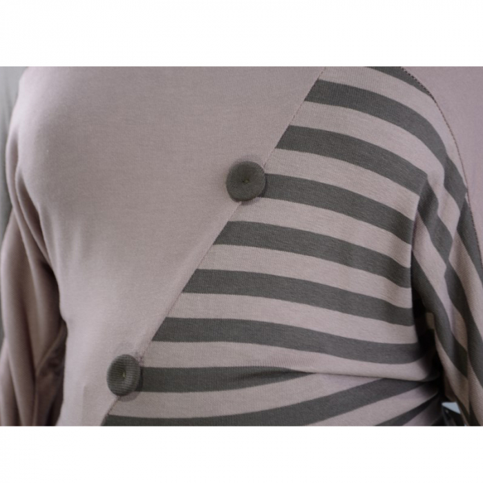 Bluza cu maneca lunga pentru gravide New Star NWS23M, Maro [3]