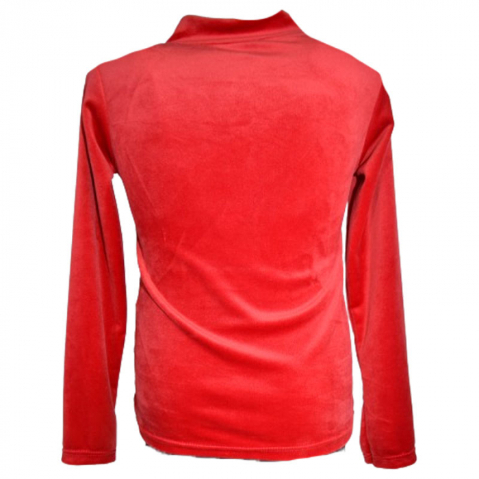 Bluza din catifea cu maneca lunga de Craciun pentru fete Lucky Girl B91223R, Rosu [2]