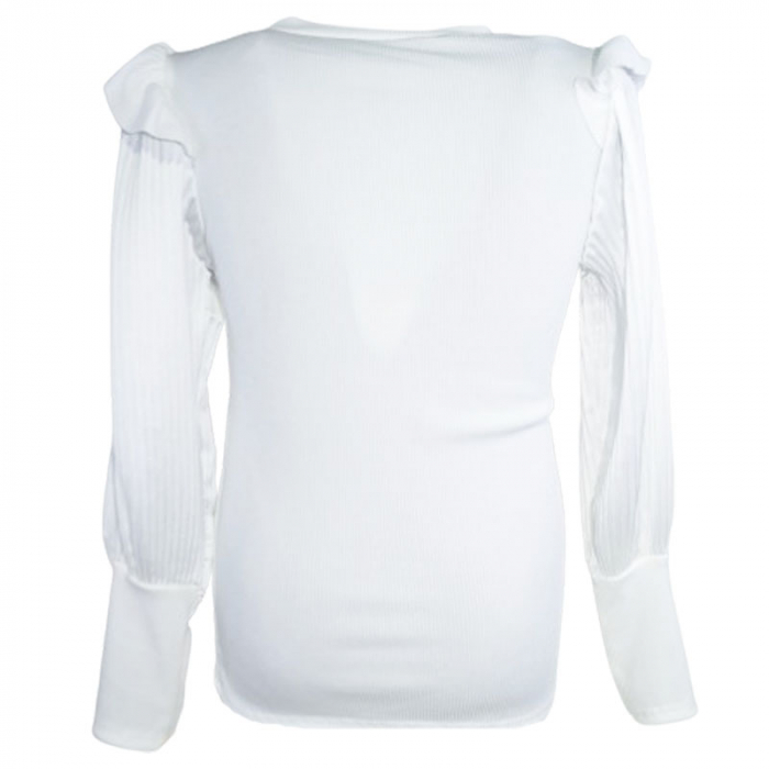 Bluza cu maneca lunga pentru fete New Collection 561-3A, Alb [2]