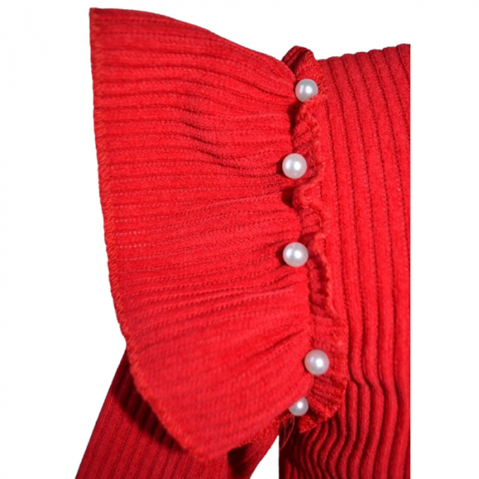 Bluza cu maneca lunga si geanta pentru fete New Collection 431, Rosu [4]