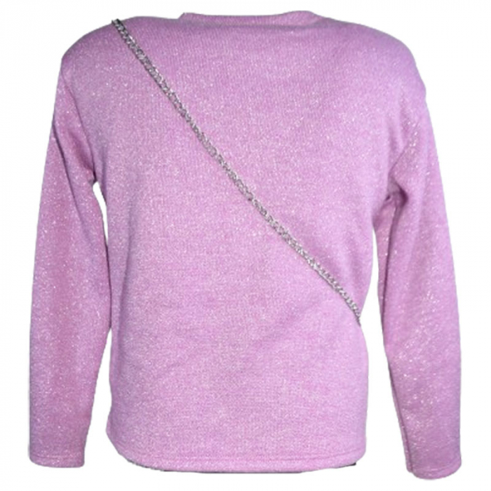 Bluza cu maneca lunga si geanta pentru fete New Collection 8833, Mov [2]