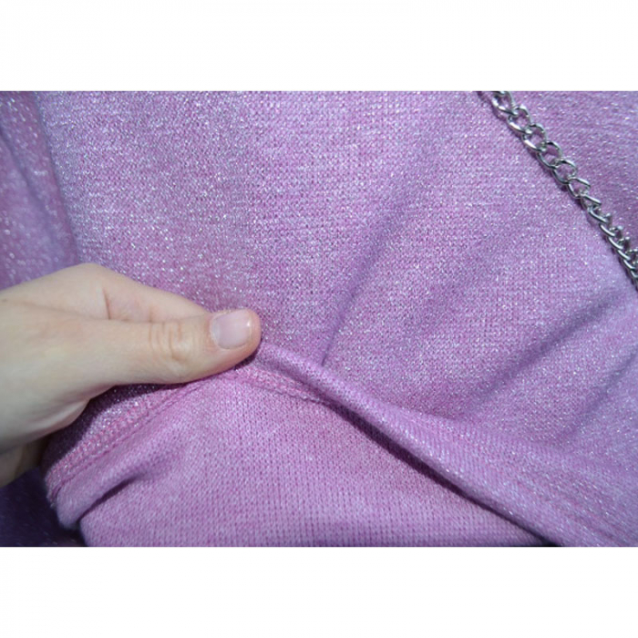 Bluza cu maneca lunga si geanta pentru fete New Collection 8833, Mov [4]