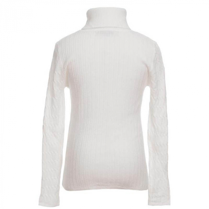 Pulover cu maneca lunga si guler inalt pentru baieti Urchin QC054, Alb [2]
