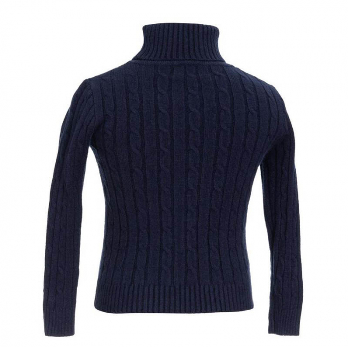 Pulover cu maneca lunga si guler inalt pentru baieti Urchin QC3111-B, Bleumarin [2]