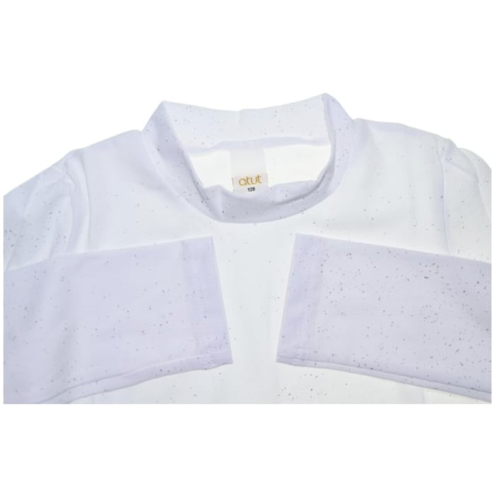 Bluza cu maneca lunga si guler, pentru copii, Atut B972, Alb [3]