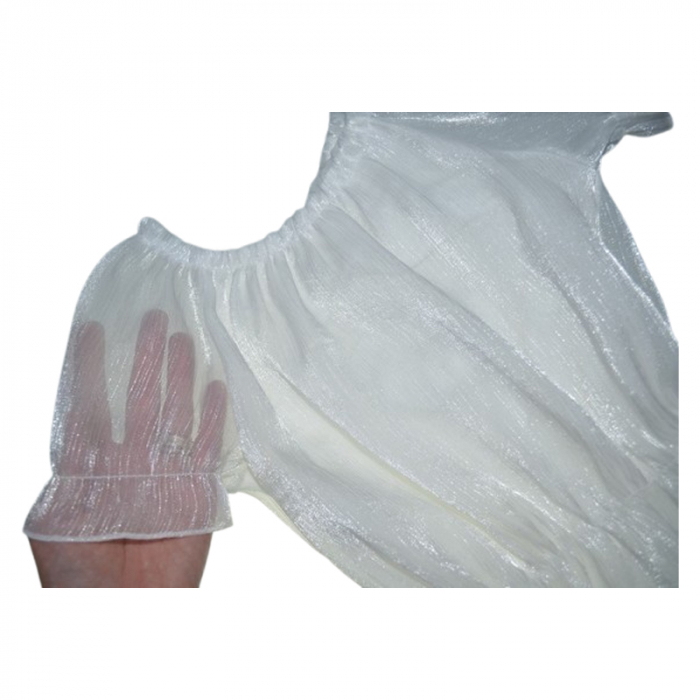 Bluza eleganta cu maneca scurta pentru fete, Mini Junior, BL7957, Alb [4]