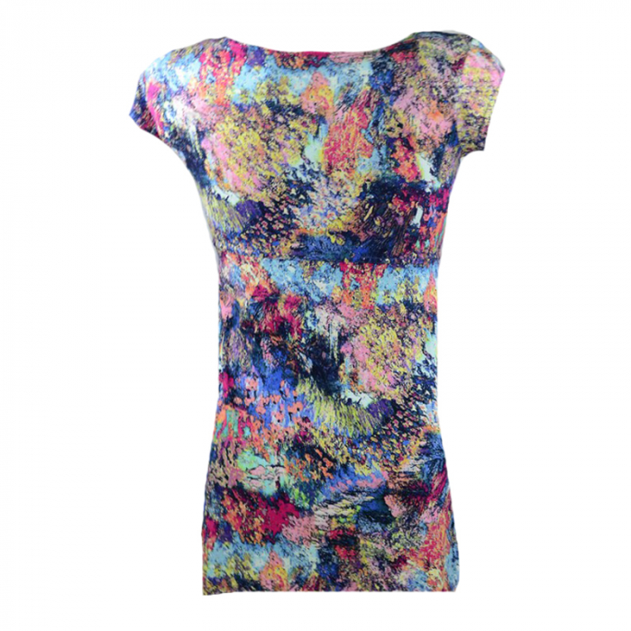 Bluza cu maneca scurta pentru gravide Mini Junior BDDE13B, Multicolor [2]