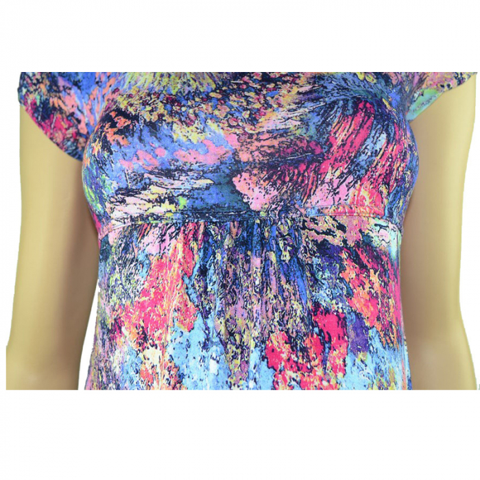 Bluza cu maneca scurta pentru gravide Mini Junior BDDE13B, Multicolor [4]
