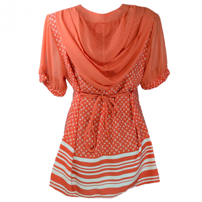 Bluza cu maneca scurta pentru gravide New Star NWS20P, Portocaliu [2]