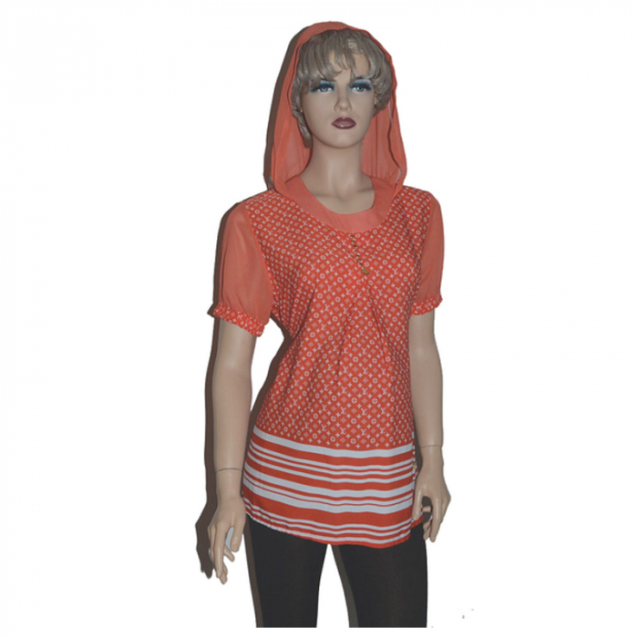 Bluza cu maneca scurta pentru gravide New Star NWS20P, Portocaliu [4]