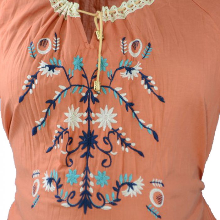 Bluza cu maneca scurta pentru gravide New Star NWS21P, Portocaliu [3]